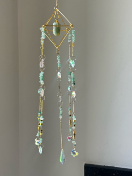 Aventurin Prizma Sun Catcher Yeşil