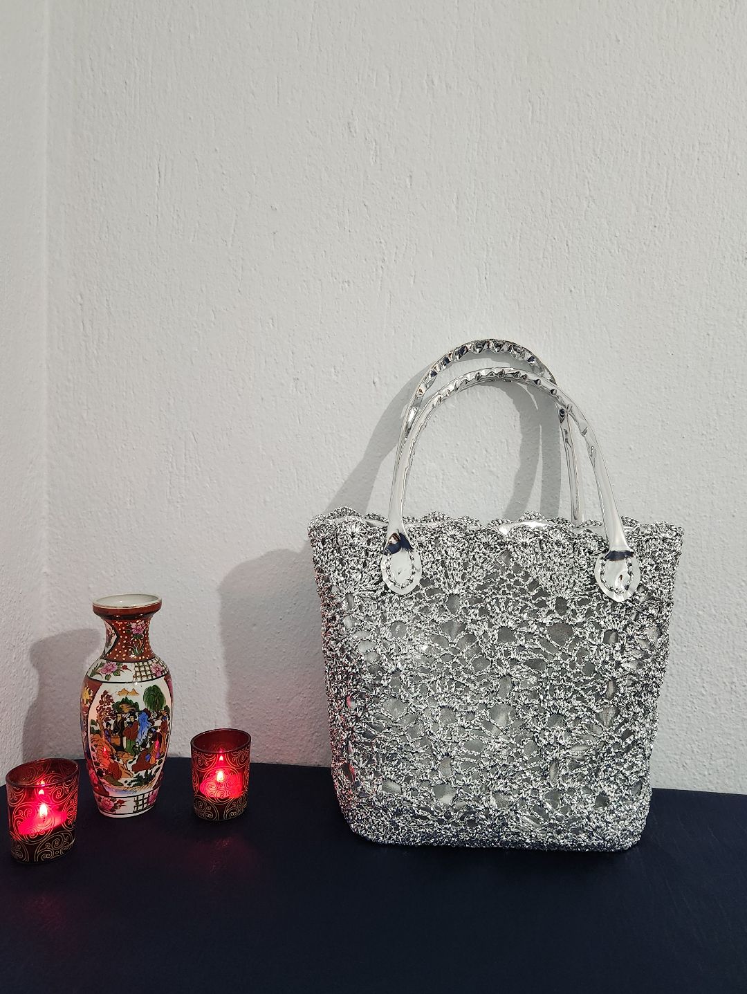 lacebag-metalik-ip-gumus-dantel-isiltili-kadin-omuz-cantasi-gumus