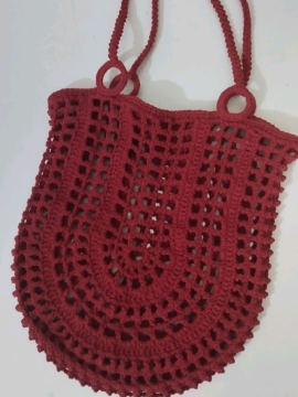 Oval File Çanta Kırmızı