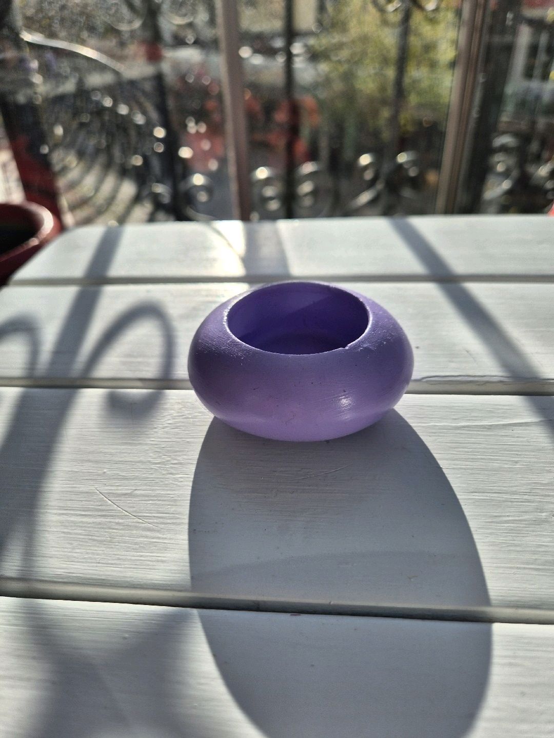Küçük Tealight Mumluk Mor