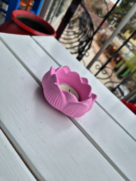 Tealight Mumluk Pembe 