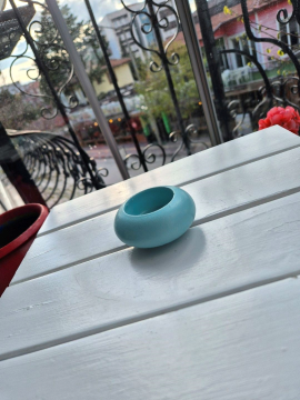 Küçük Tealight Mumluk Turkuaz
