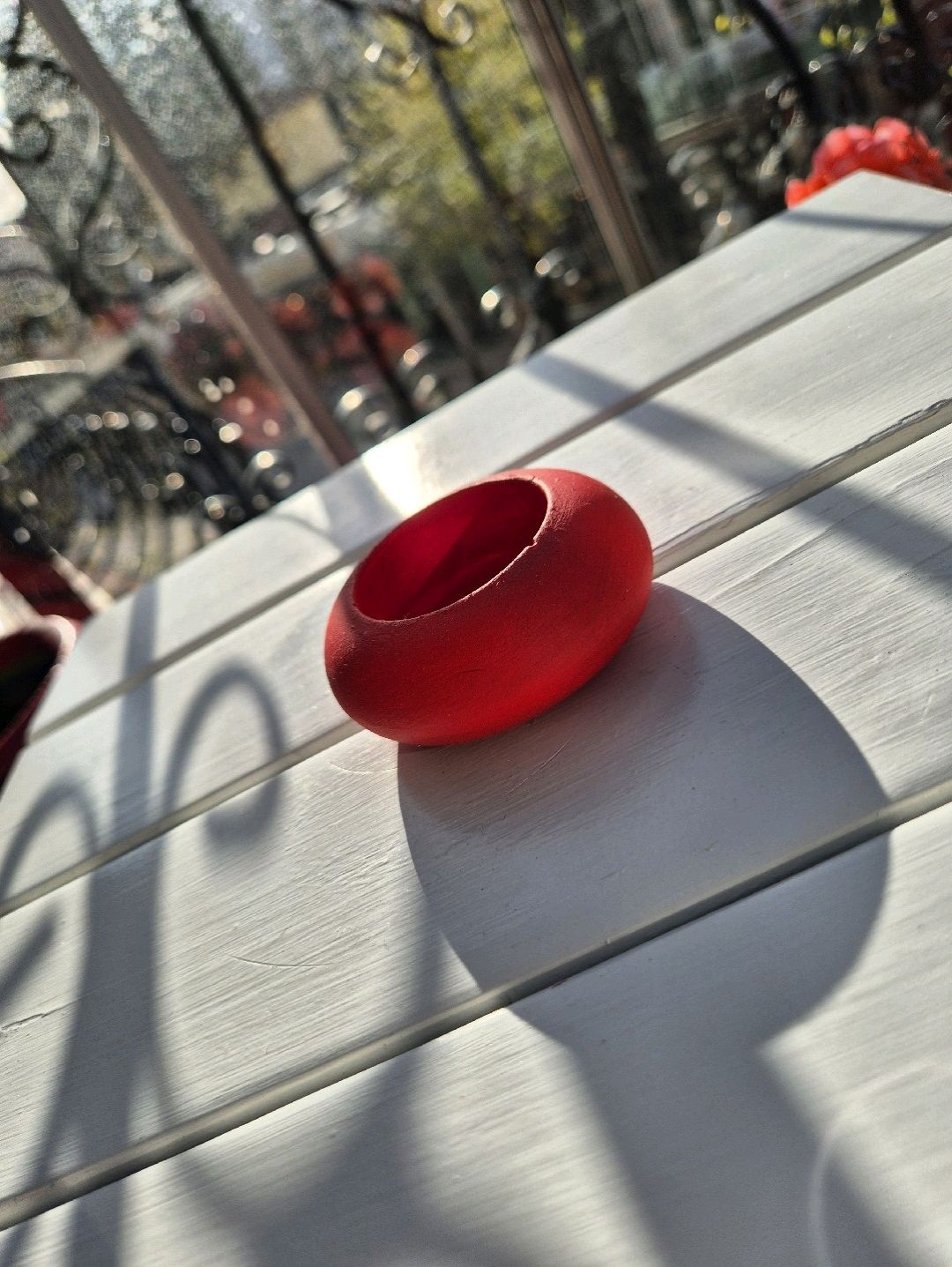 Küçük Tealight Mumluk Kırmızı 