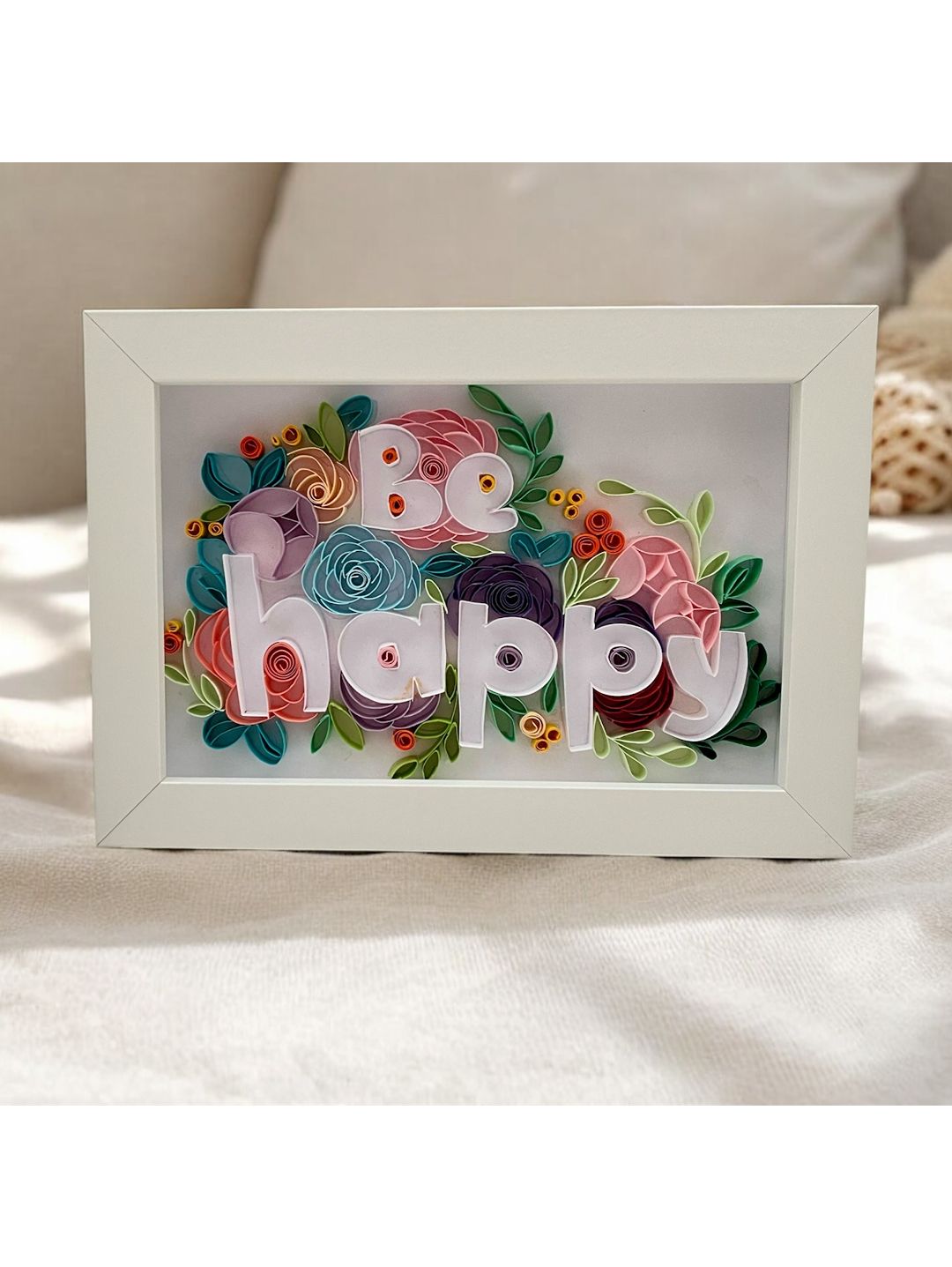 be-happy-cok-renkli-quilling-tablo-cok-renkli