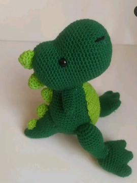 Amigurumi Trex Yeşil