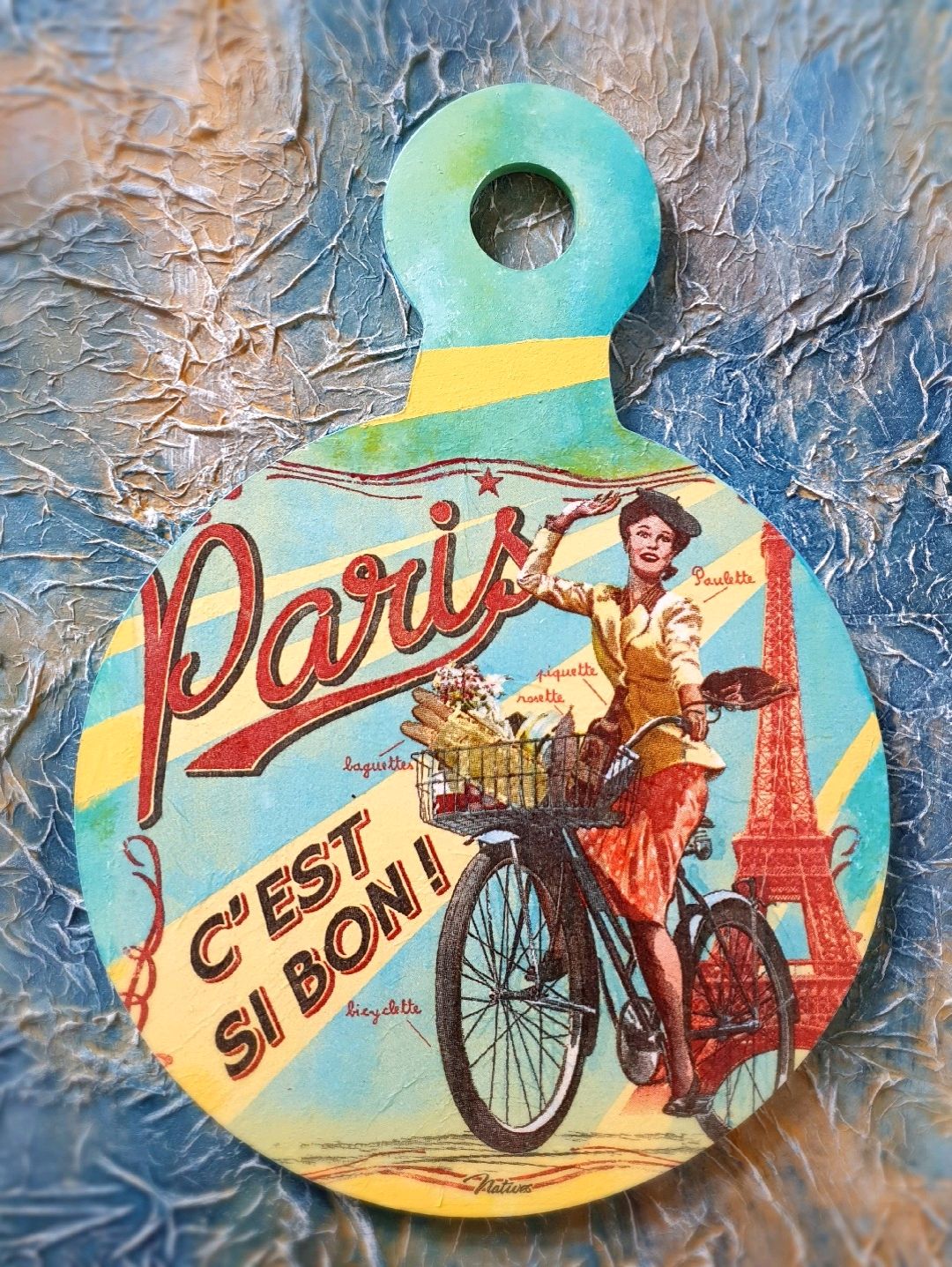 paris-vintage-ahsap-sunumluk-pano-mavi