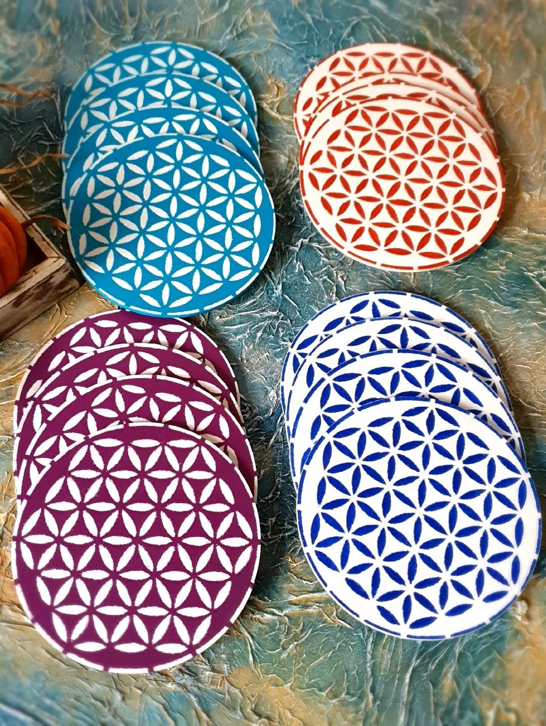 yasam-cicegi-ahsap-bardak-altligi-turuncu