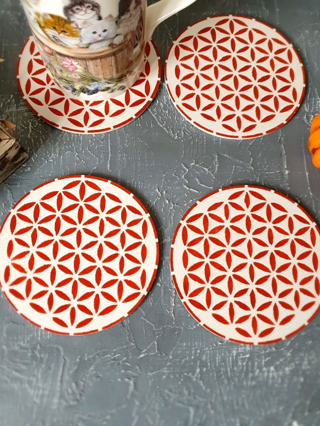 yasam-cicegi-ahsap-bardak-altligi-turuncu