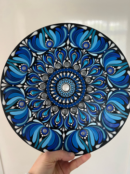 30 Cm Mandala Lacivert