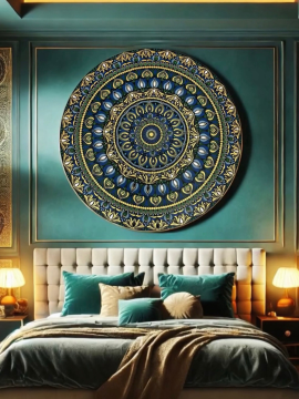 90 Cm Tablo.. Derinliğin Işıltısı Mavi