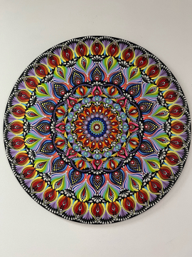 80 Cm Mandala Rengarenk Çok Renkli