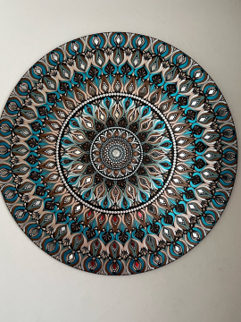 70 Cm Mihrimah Mandala Petrol Mavisi