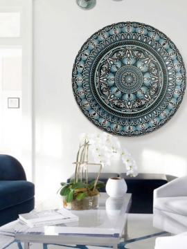 80 Cm Tablo. Mavi Lagun 