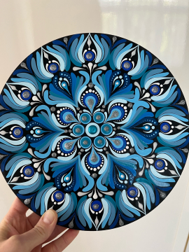 25 Cm Mandala Mavi