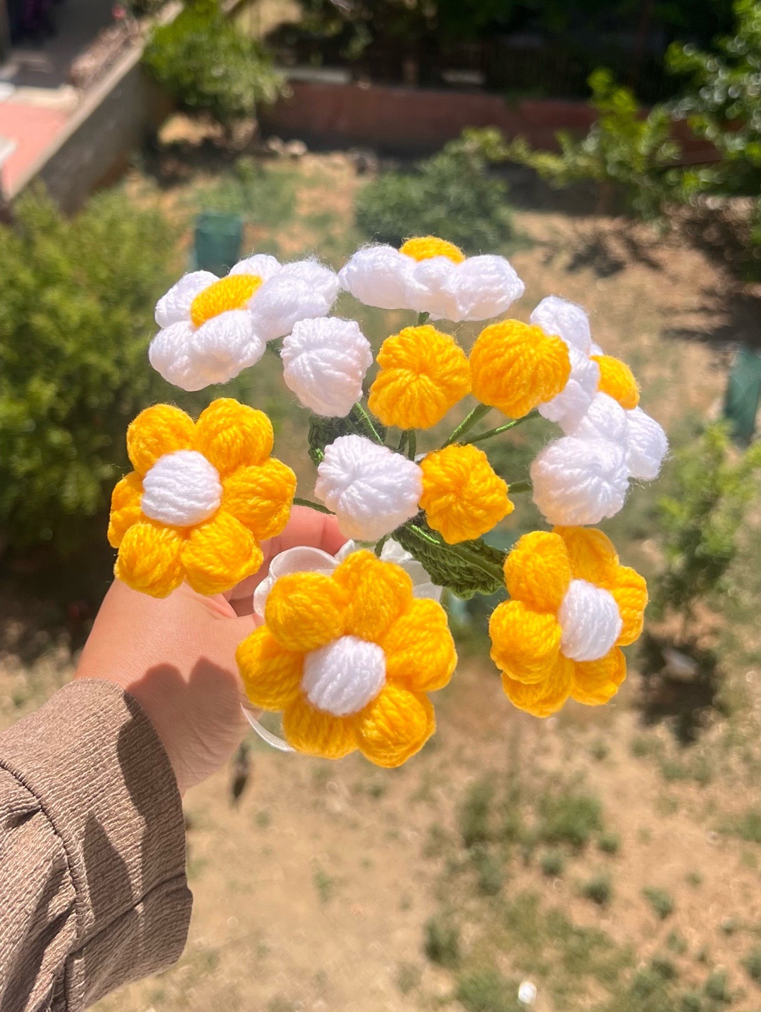 puf-papatya-buketi-beyaz