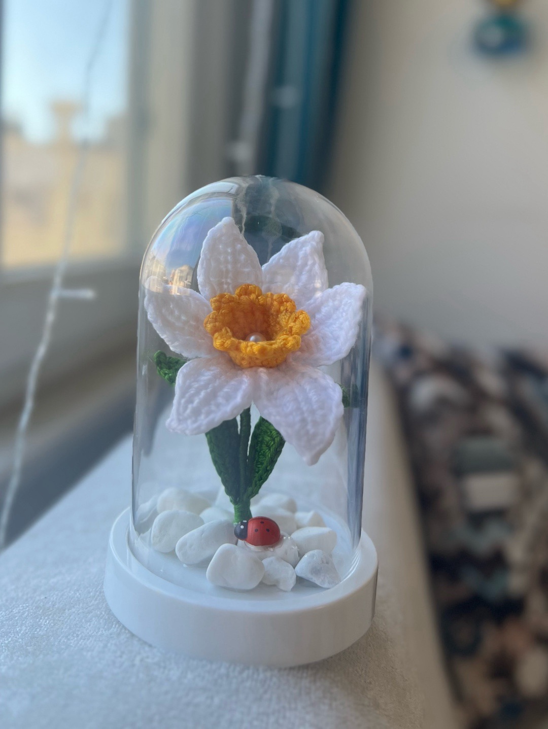 mini-fanus-nergis-beyaz
