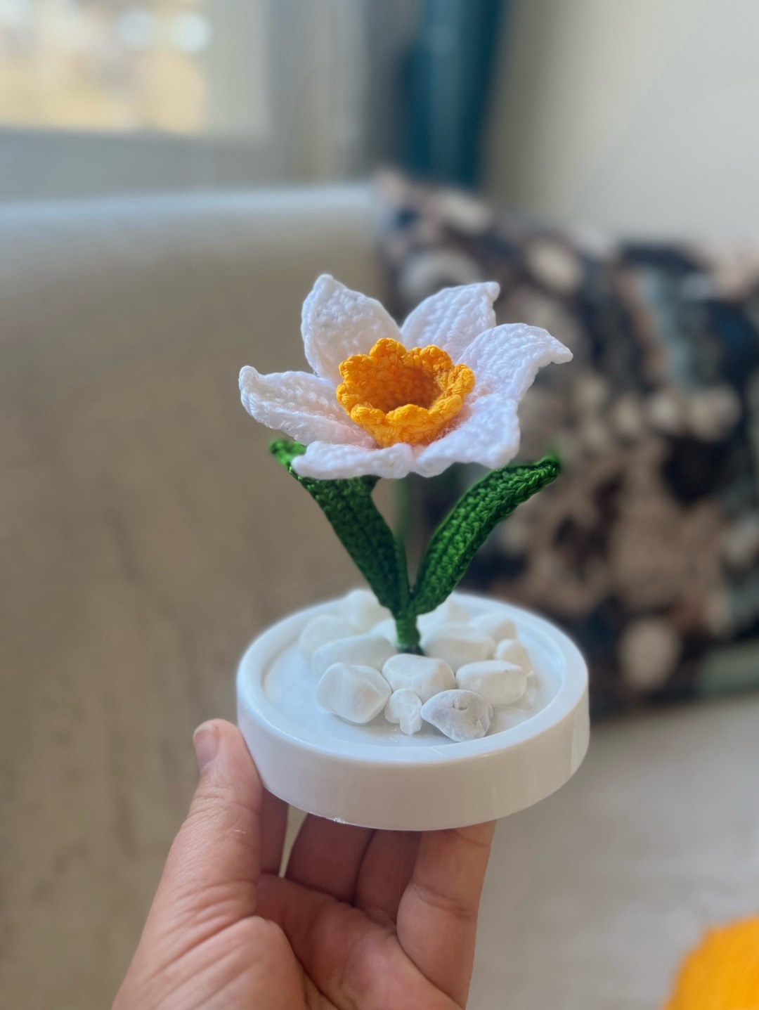 mini-fanus-nergis-beyaz