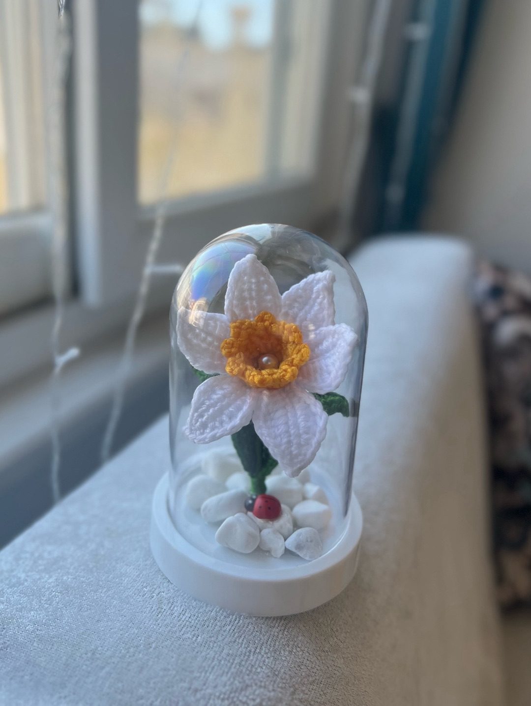 mini-fanus-nergis-beyaz