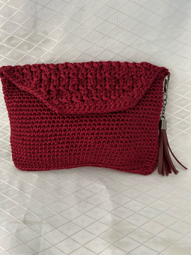 Bordo Clutch Kırmızı Şarap