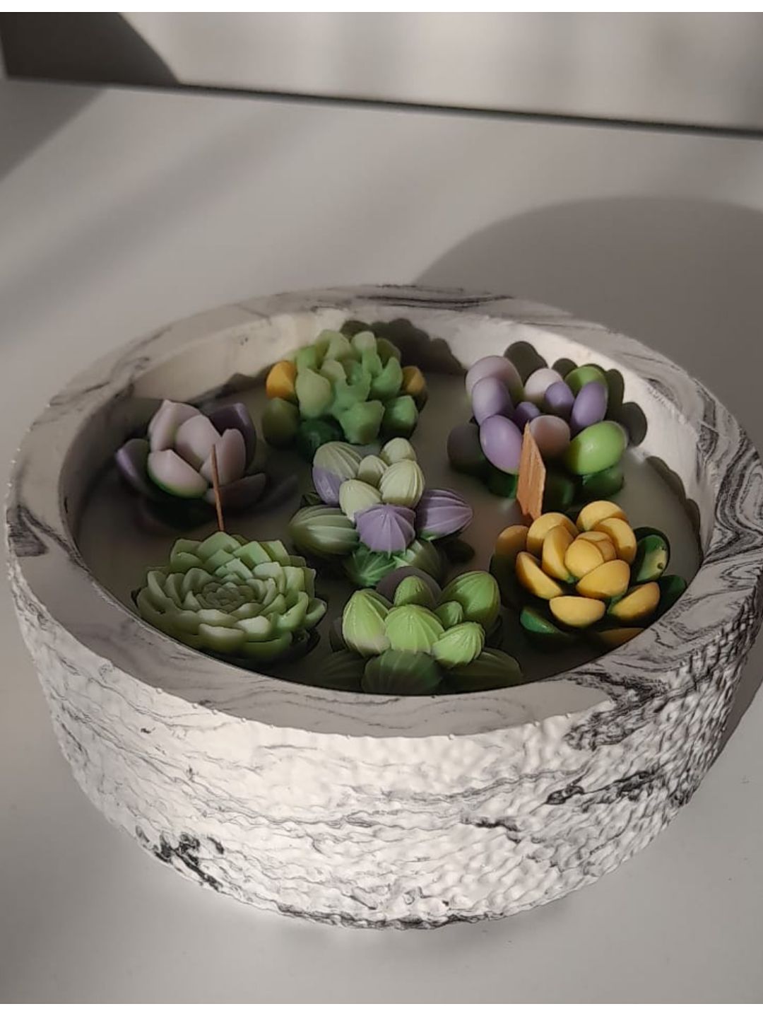 saksida-sukulent-mum-soya-mumu-cok-renkli