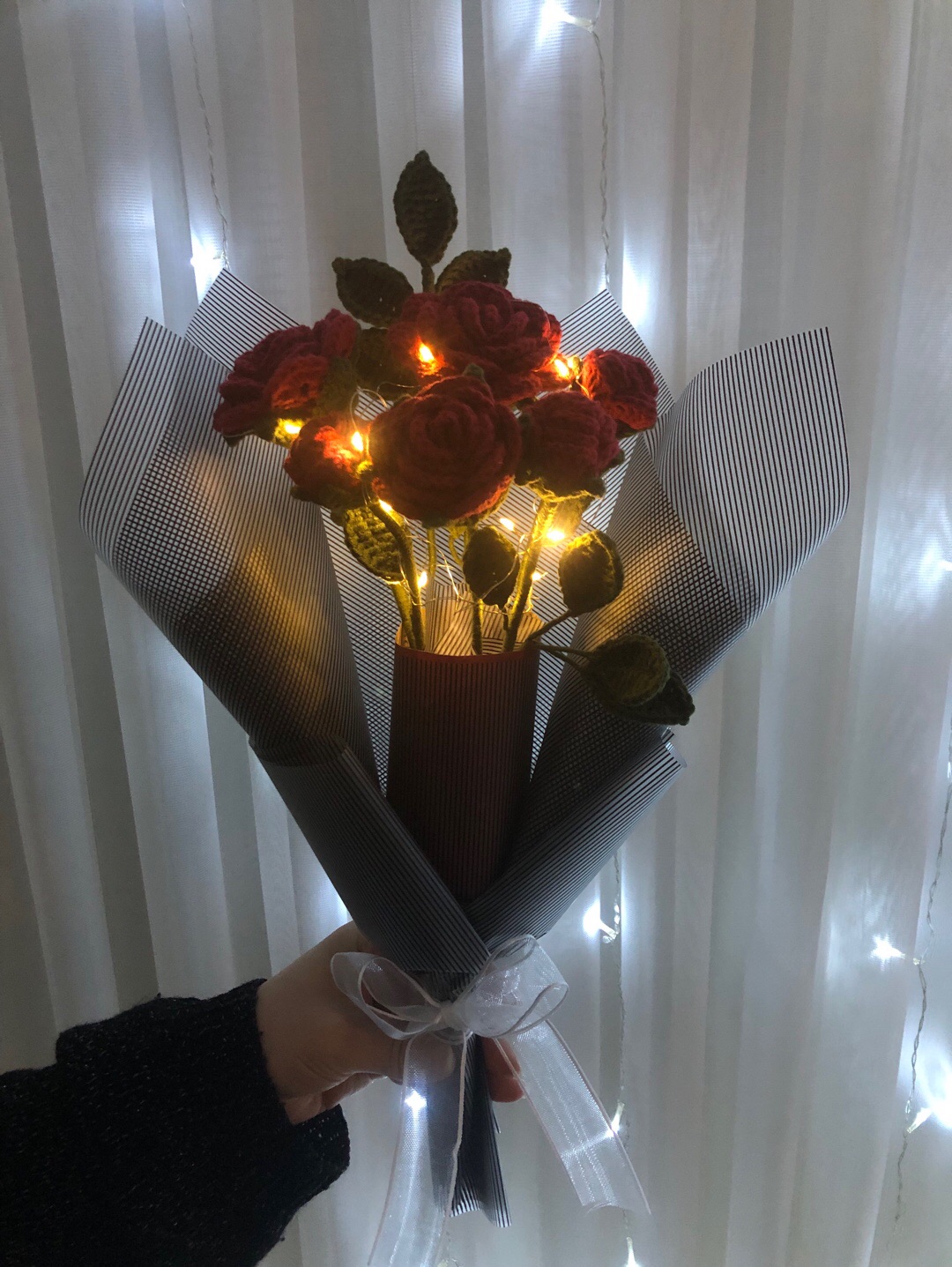 ledli-bordo-gul-buketi-bordo