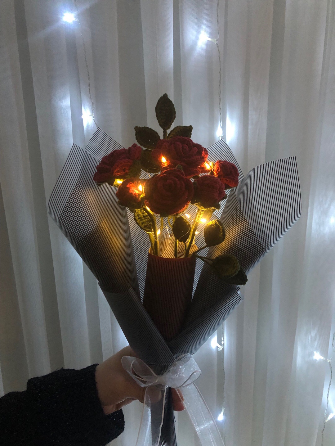 ledli-bordo-gul-buketi-bordo