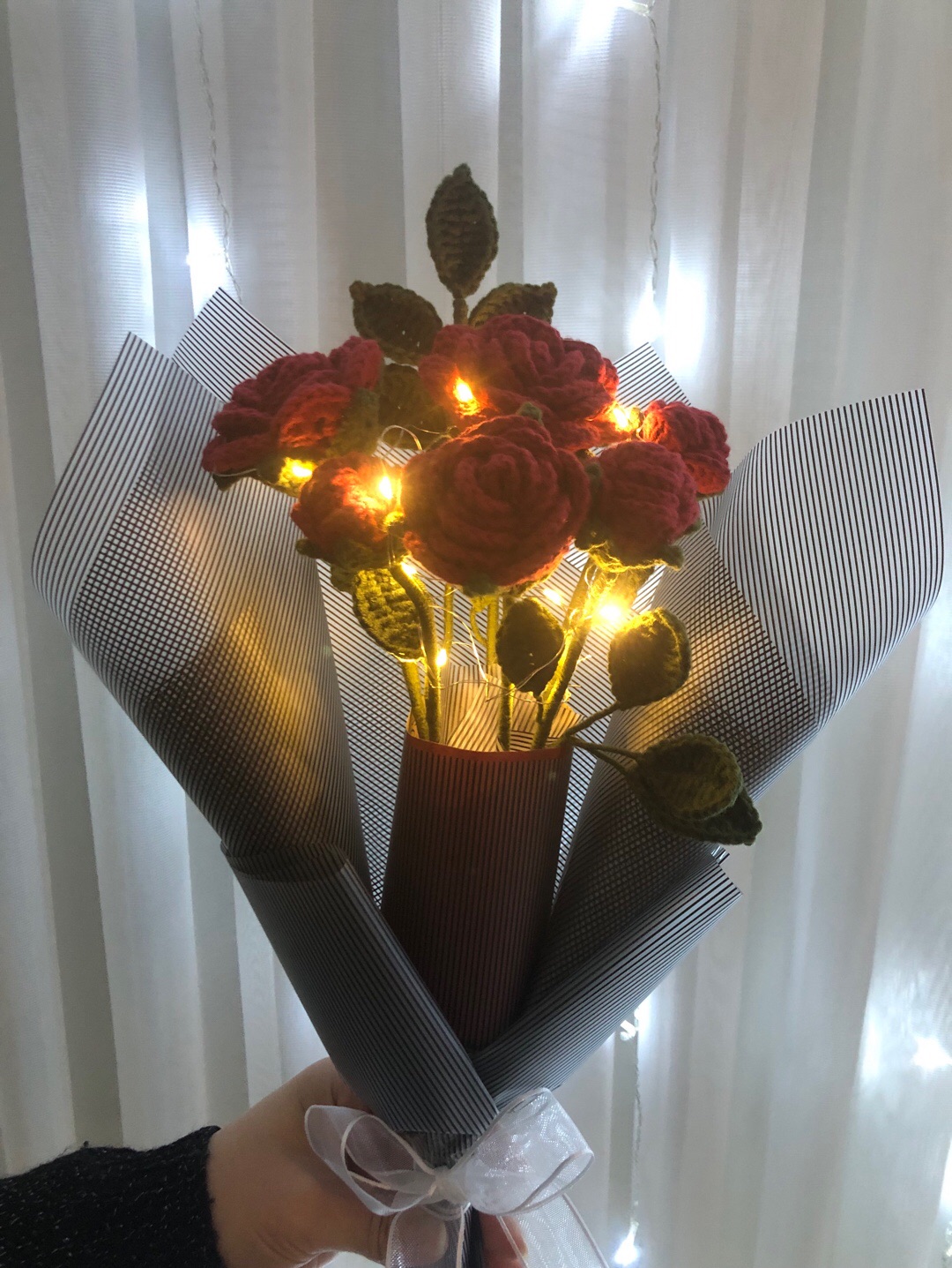 ledli-bordo-gul-buketi-bordo