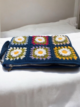 Papatya Motif Renkli Clutchbag&el Çantası Çok Renkli