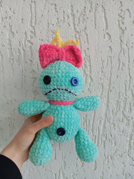 Loli Ve Stitch Amigurumi Peluş Turkuaz