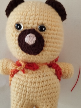 Amigurumi Sırt Çantalı Ayıcık Çok Renkli