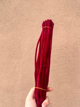 100 Adet Şönil 30 Cm  Vişne