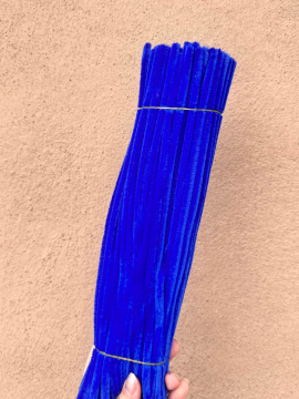 64 Adet 30 Cm Şönil Koyu Mavi