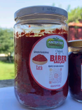 Güneş Kurutması Antep Biber Salçası Tatlı 1 Kg