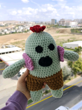 Brawl Stars Spike Amigurumi  Yeşil