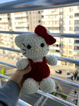 Hello Kitty Amigurumi Kırmızı