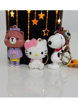 Disney Figür Karakterleri 3 Lü Set Oyuncak Seti Anahtarlık