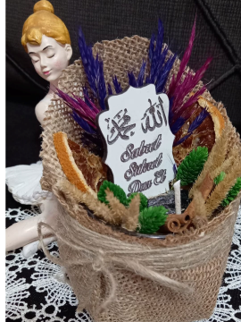 Sabret Şükret Duaet Balmumu Mum Konsept