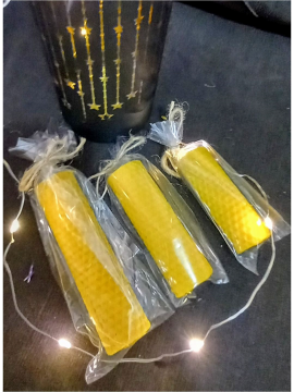 3 Lü Set Balmumu Mum Sadem Ham
