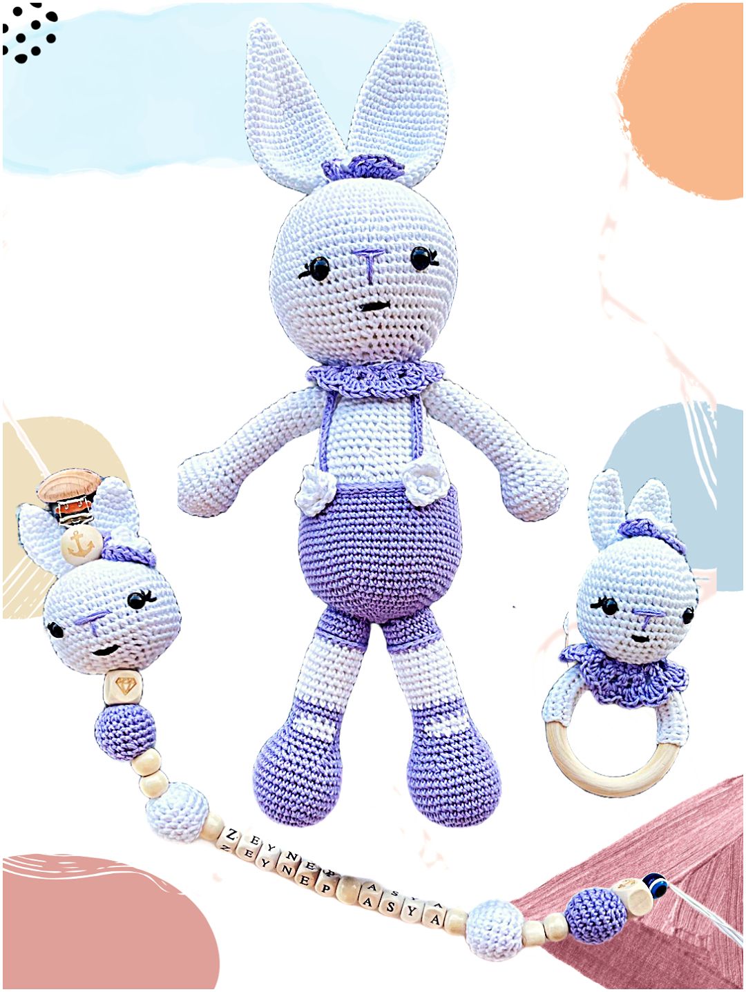 amigurumi-tombis-tavsan-uyku-arkadasi-3lu-set-lila