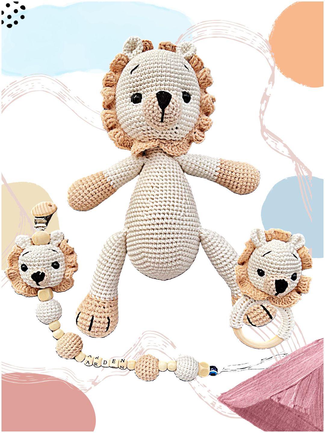amigurumi-aslan-uyku-arkadasi-3lu-set-bej