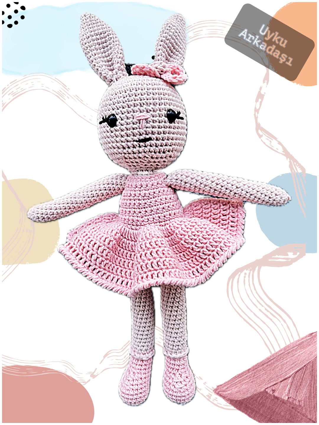 amigurumi-uzun-kulak-elbiseli-tavsan-uyku-arkadasi-3lu-set-pembe