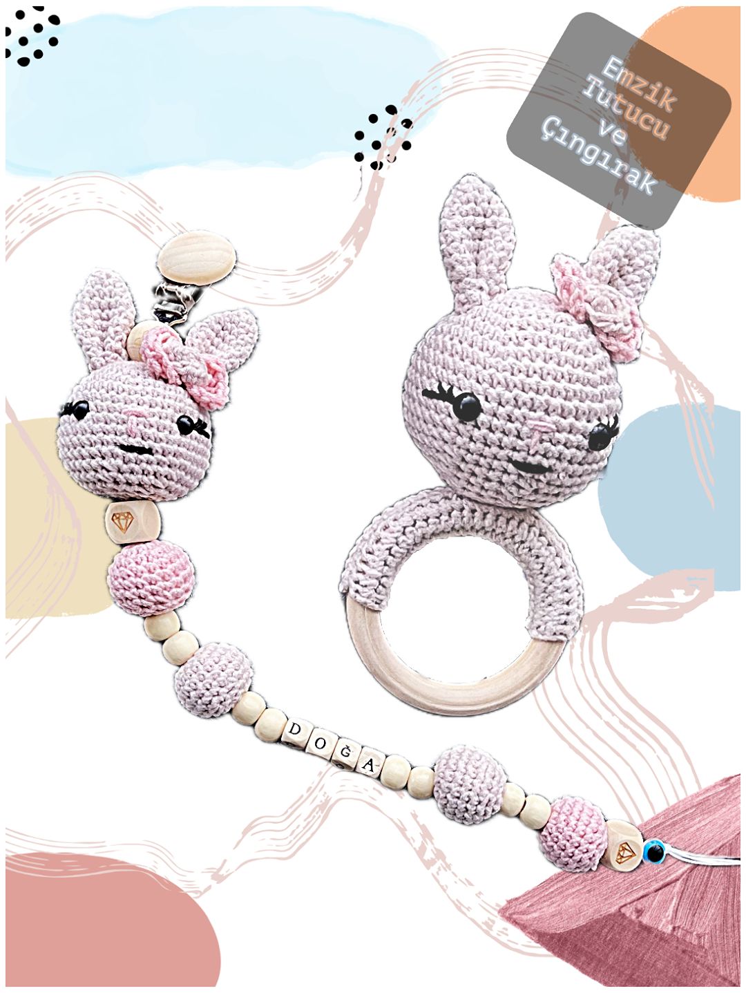 amigurumi-uzun-kulak-elbiseli-tavsan-uyku-arkadasi-3lu-set-pembe