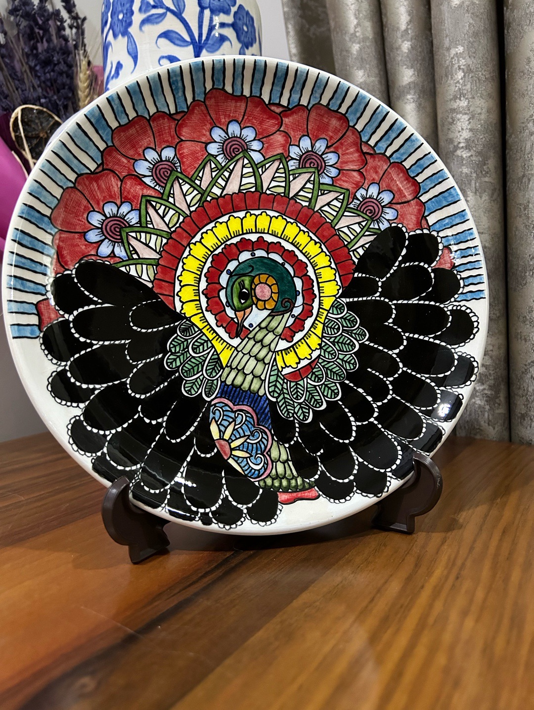 cini-tabak-kus-desenli-cok-renkli