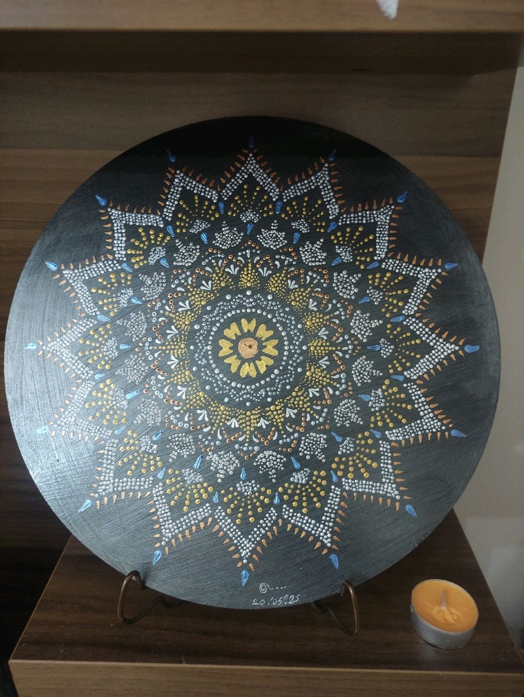 isigin-dogusu-mandala-tablo-30-cm-siyah