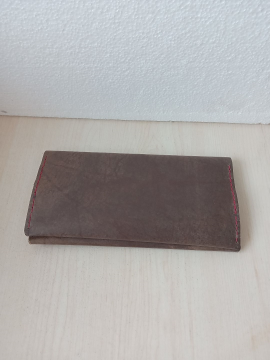 Hakiki Deri Uzun Cüzdan Kahverengi