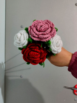 Örgü Gül Pembe