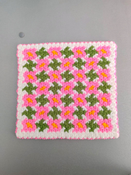 Sarmaşık Gül Yolu Modelli Lif Pembe