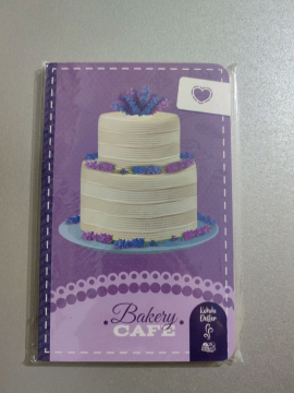 Bakery Cafe Kokulu Defter Lila