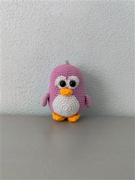 Mor Penguen Anahtarlık Mor