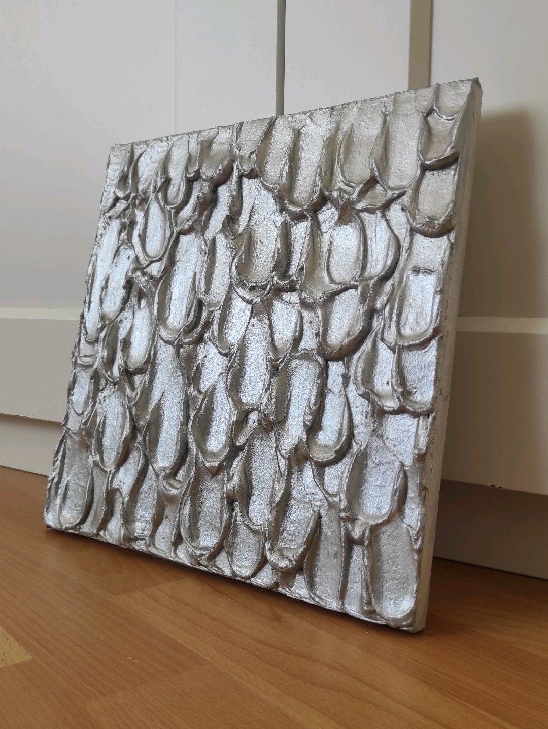 drop---el-yapimi-metalik-damla-rolyef-3d-tablo-plaster-texture-art